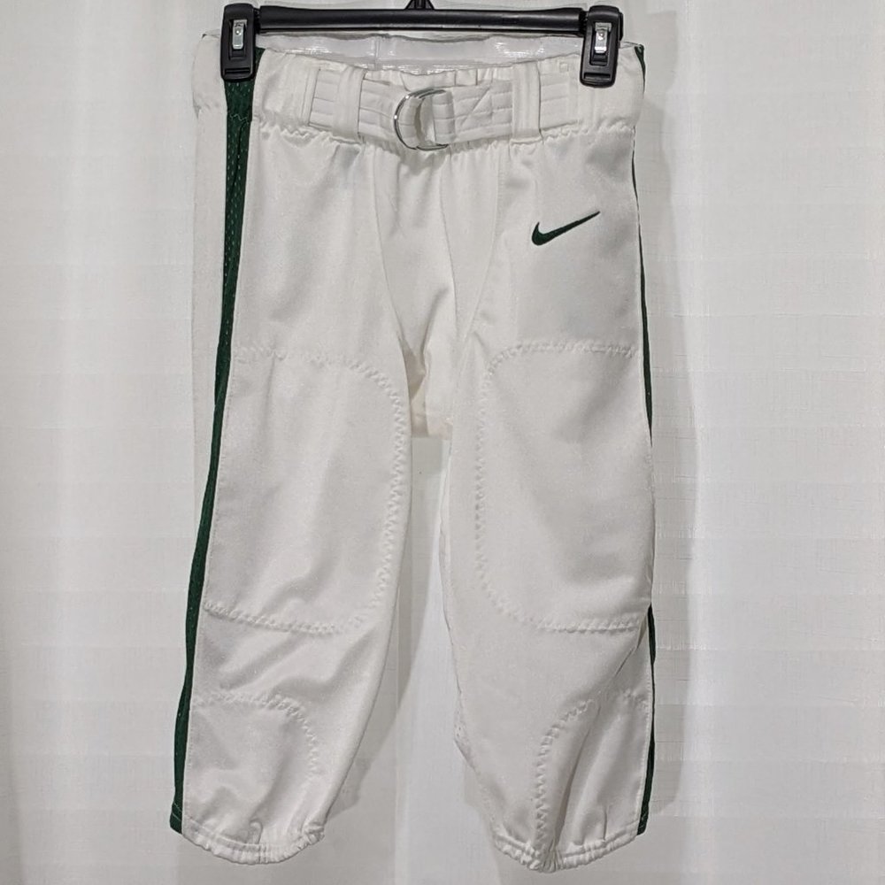 NIKE Alpha Elite Team Engineered Football Pants White / Green Striped Small NWT - Picture 1 of 9